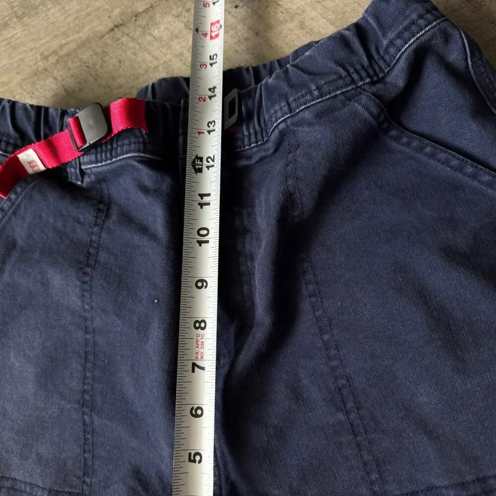 Topo Designs Women’s Mountain Shorts Blue Organic Cotton Twill Size M Gorpcore
